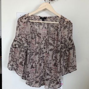 Style & Co Petite Sheer Blouse